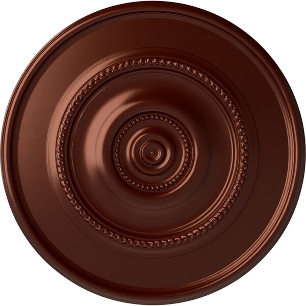 Ekena Millwork Traditional Reece Ceiling Medallion (Canopies up to 5 7/8"), 24 3/8"OD x 1 1/8"P, Antique Copper CM24REACS - main